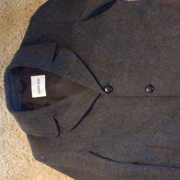 Adams row wool car/ walking overcoat 40R EUC - Picture 8 of 8
